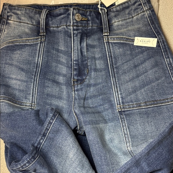 Artemis Vintage Tummy Control Palazzo Jeans Center Seam Wide Leg Dark Wash NWT - Picture 10 of 10